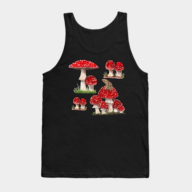 Amanitas and Spring Peeper Tank Top by Peleegirl